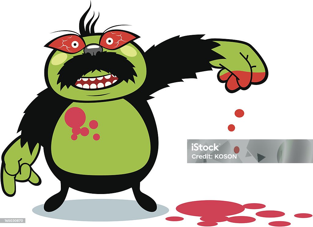 UOMO ZOMBIE - arte vettoriale royalty-free di Clip art