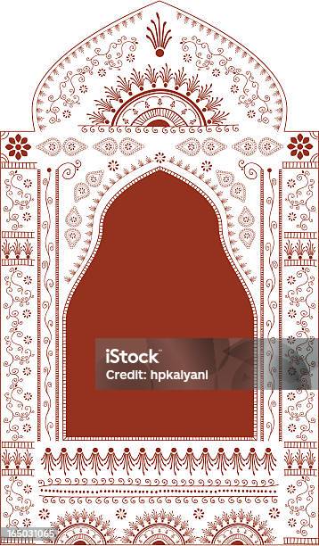 Mehndi Окно — стоковая векторная графика и другие изображения на тему Культура Индии - Культура Индии, Храм, Спираль