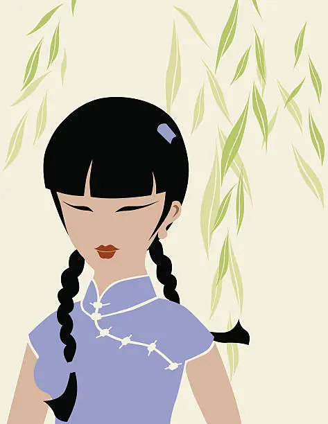 Vector illustration of Willow