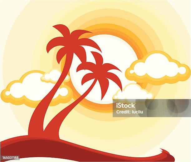 Coconut Island Vecteurs libres de droits et plus d'images vectorielles de Brillant - Brillant, Chaleur, Deux objets