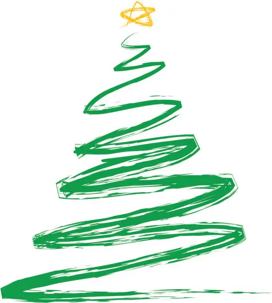 Vector illustration of Christmas Tree