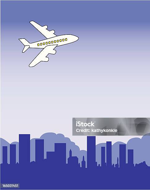 시티 전망 개인 비행기에 대한 스톡 벡터 아트 및 기타 이미지 - 개인 비행기, 건축물, 경관