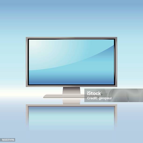 블루 플라즈마 Tv 0명에 대한 스톡 벡터 아트 및 기타 이미지 - 0명, HDTV, LCD