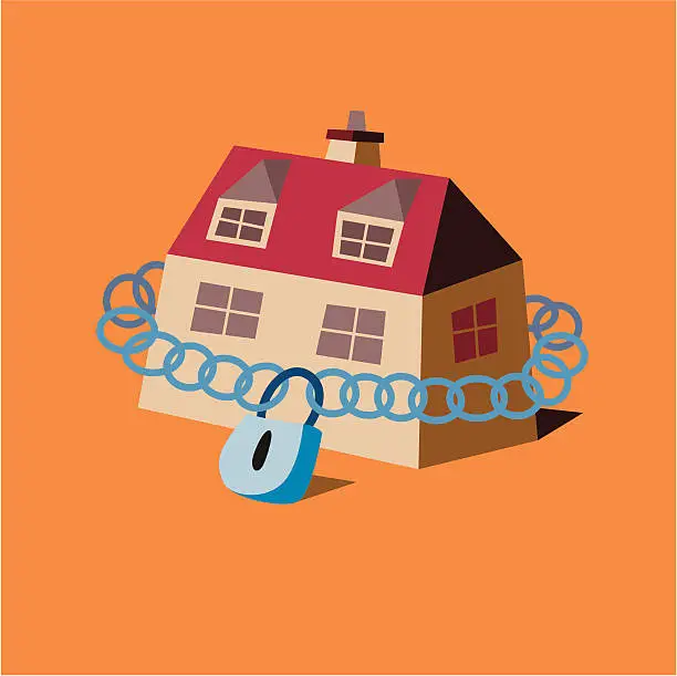 Vector illustration of Home Security