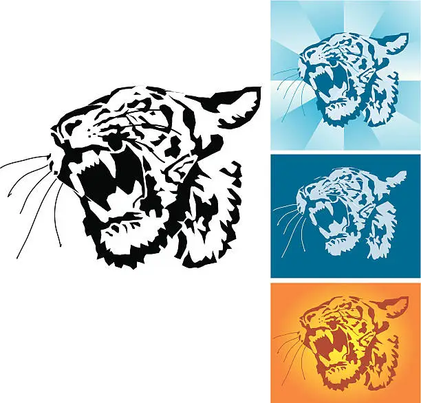 Vector illustration of Tiger - vector