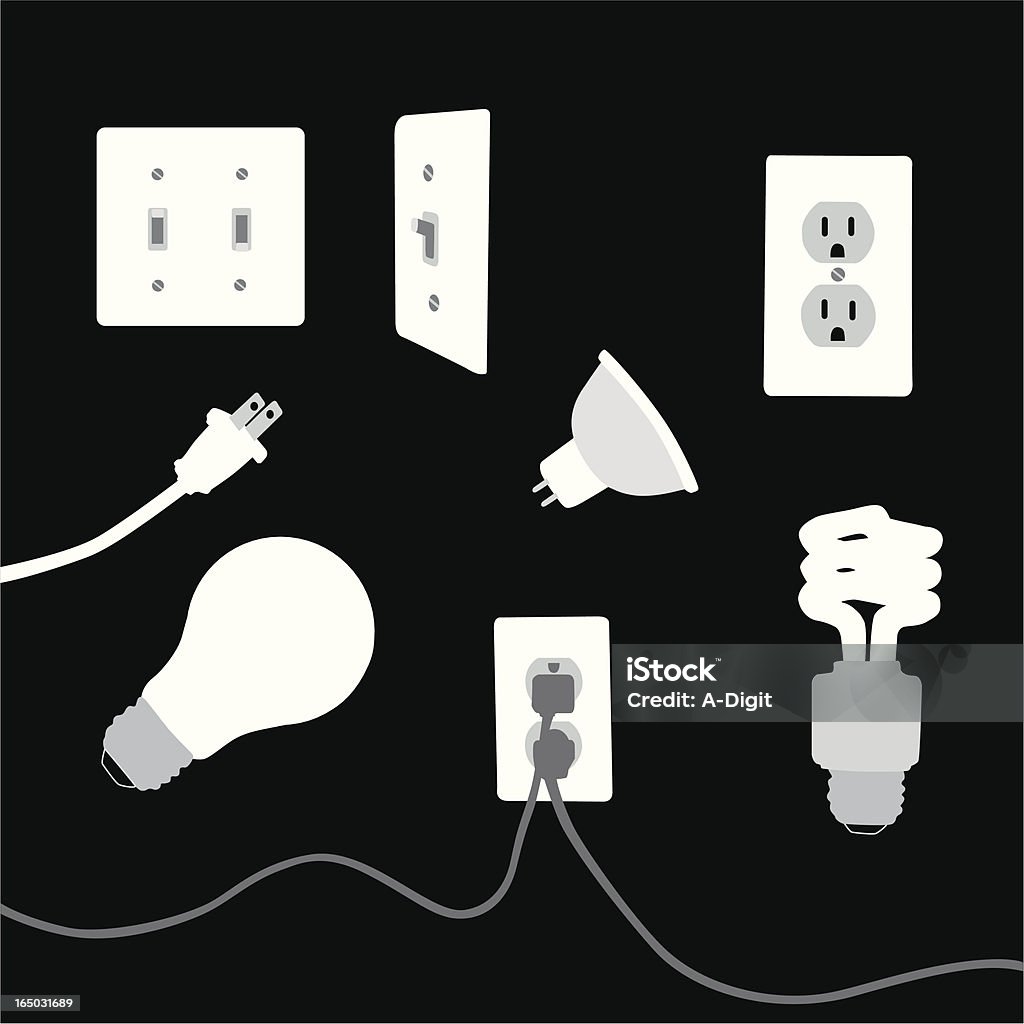 ElectricalElements - clipart vectoriel de Prise murale libre de droits