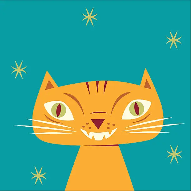 Vector illustration of Kitty Kat