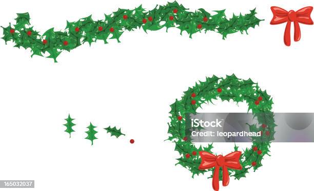 Garlandwreath 갈란드-장식품에 대한 스톡 벡터 아트 및 기타 이미지 - 갈란드-장식품, 겨울, 공휴일