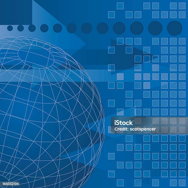 Global Trade Stock Illustration - Download Image Now - Arrow Symbol, Backgrounds, Blue