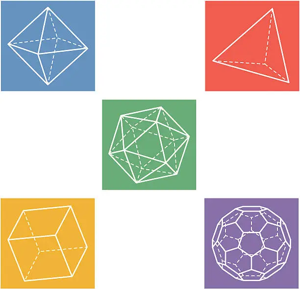 Vector illustration of geometric icons