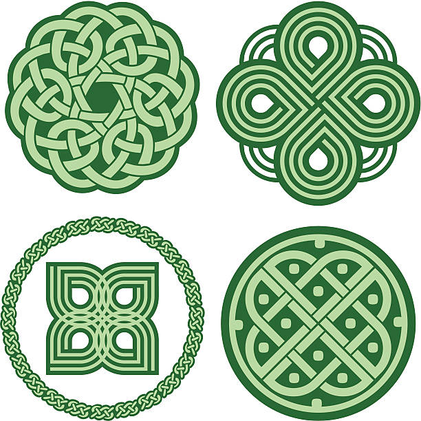 keltische ornamenten (vektor - celtic knot illustrations stock-grafiken, -clipart, -cartoons und -symbole