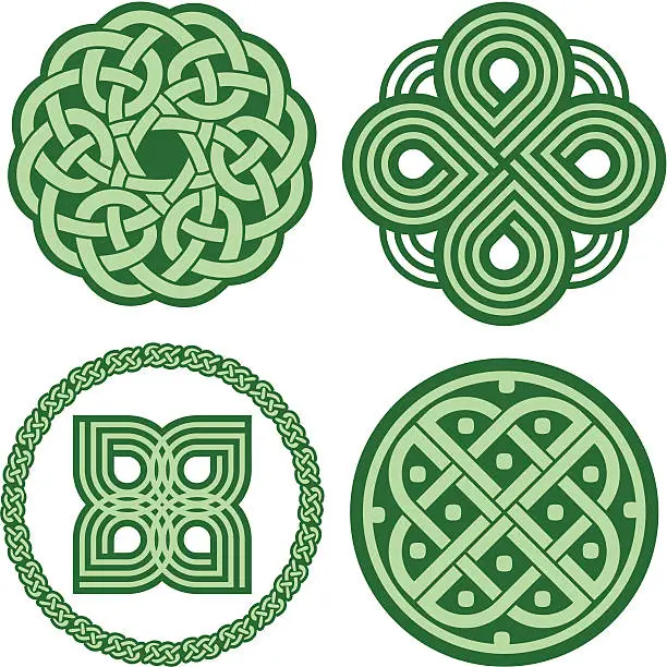 Vector illustration of Celtic ornaments (Vector)