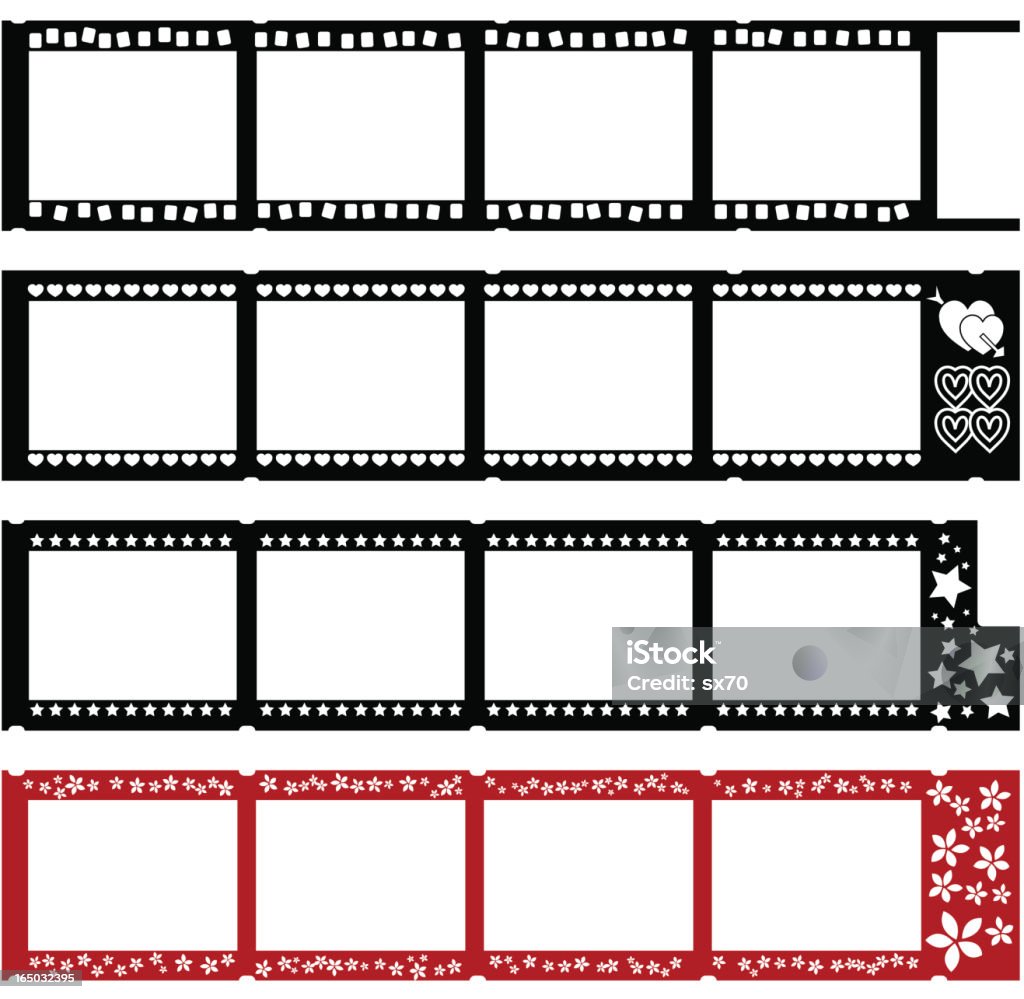 4 재미있음 filmstrips (벡터 - 로열티 프리 30-34세 벡터 아트