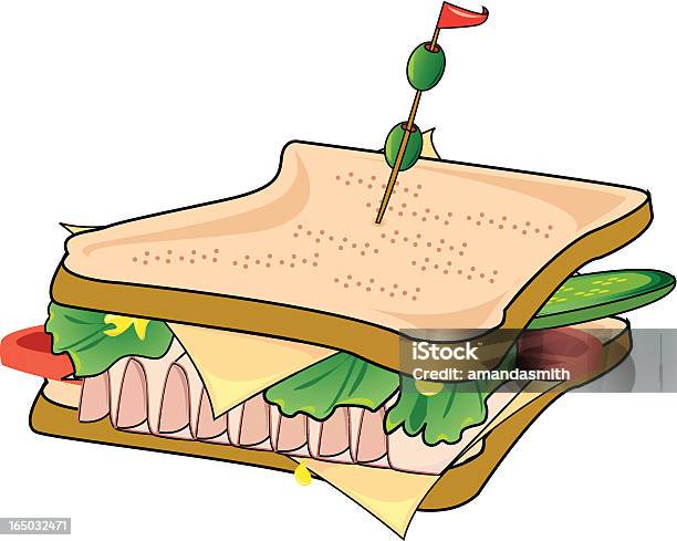 Sandwichnbsp Vecteurs libres de droits et plus d'images vectorielles de Aliment en saumure - Aliment en saumure, Aliments et boissons, Couleur verte