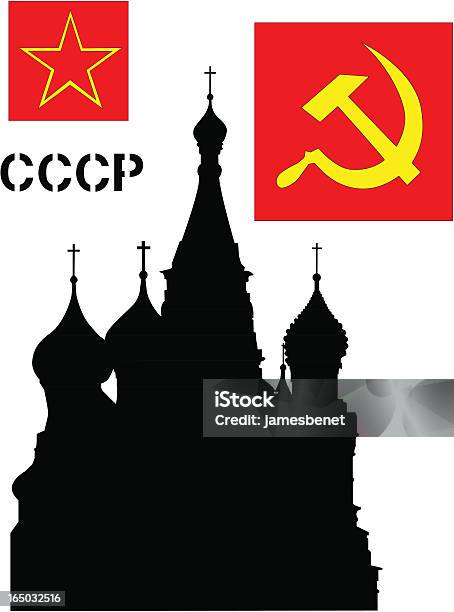 Komunistyczna Symbole Wektor - Stockowe grafiki wektorowe i więcej obrazów Bez ludzi - Bez ludzi, Były Związek Radziecki, Cerkiew Wasyla Błogosławionego