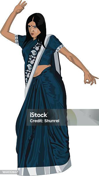 インドのダンス - サリーのベクターアート素材や画像を多数ご用意 - サリー, 布, イラストレーション