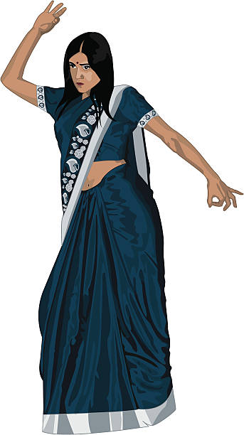 ilustrações, clipart, desenhos animados e ícones de dança indiana - contrapostto