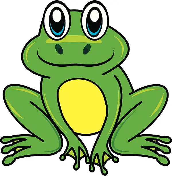 Vector illustration of Frog Cartoon