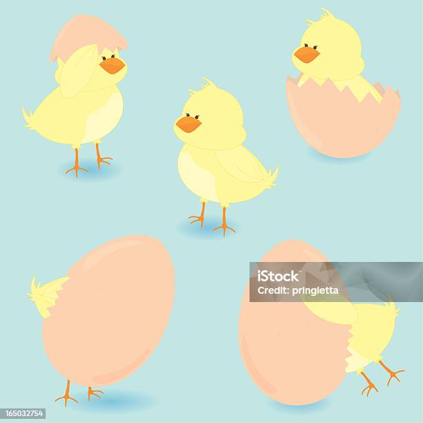 Uscire Dalluovo Chicksinclude Jpeg - Immagini vettoriali stock e altre immagini di Ala di animale - Ala di animale, Rotto, Uccello