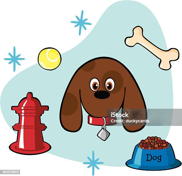 Alles Was Ein Hund Liebt Vektor Stock Vektor Art und mehr Bilder von Comic - Kunstwerk - Comic - Kunstwerk, Gruppe von Gegenständen, Haustier