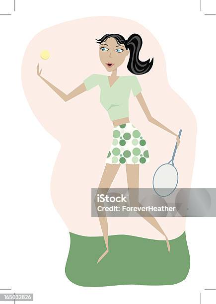 Ilustración de Chica De Tenis y más Vectores Libres de Derechos de Actividad - Actividad, Adolescente, Adulto