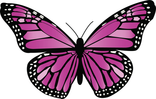 Purple Monarch Butterfly