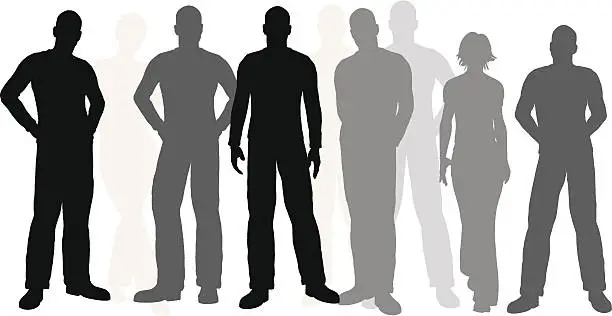 Vector illustration of Illustrated people (vector)