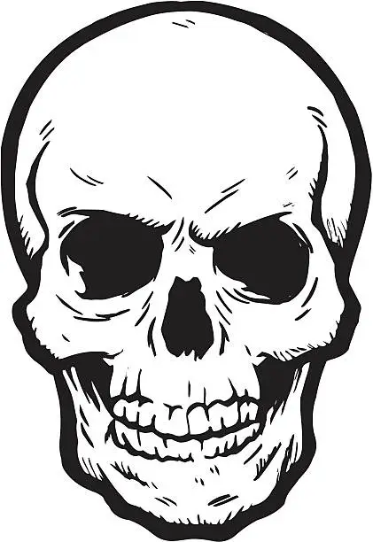 Vector illustration of Skull