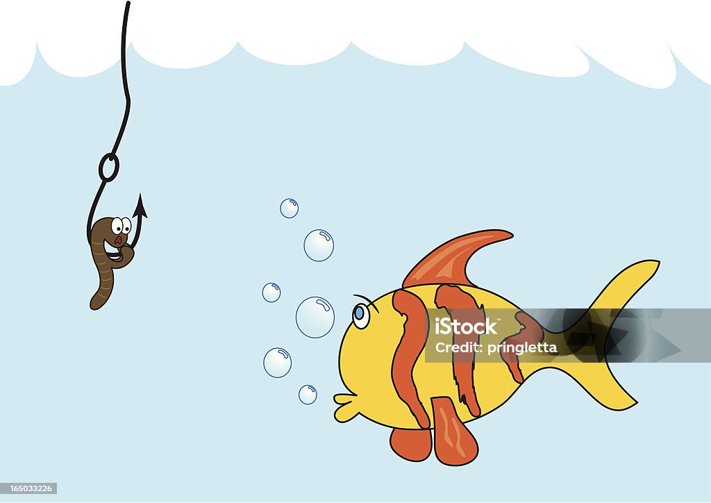 Ryba & przynętę-z jpeg - Grafika wektorowa royalty-free (Bezpieczeństwo)