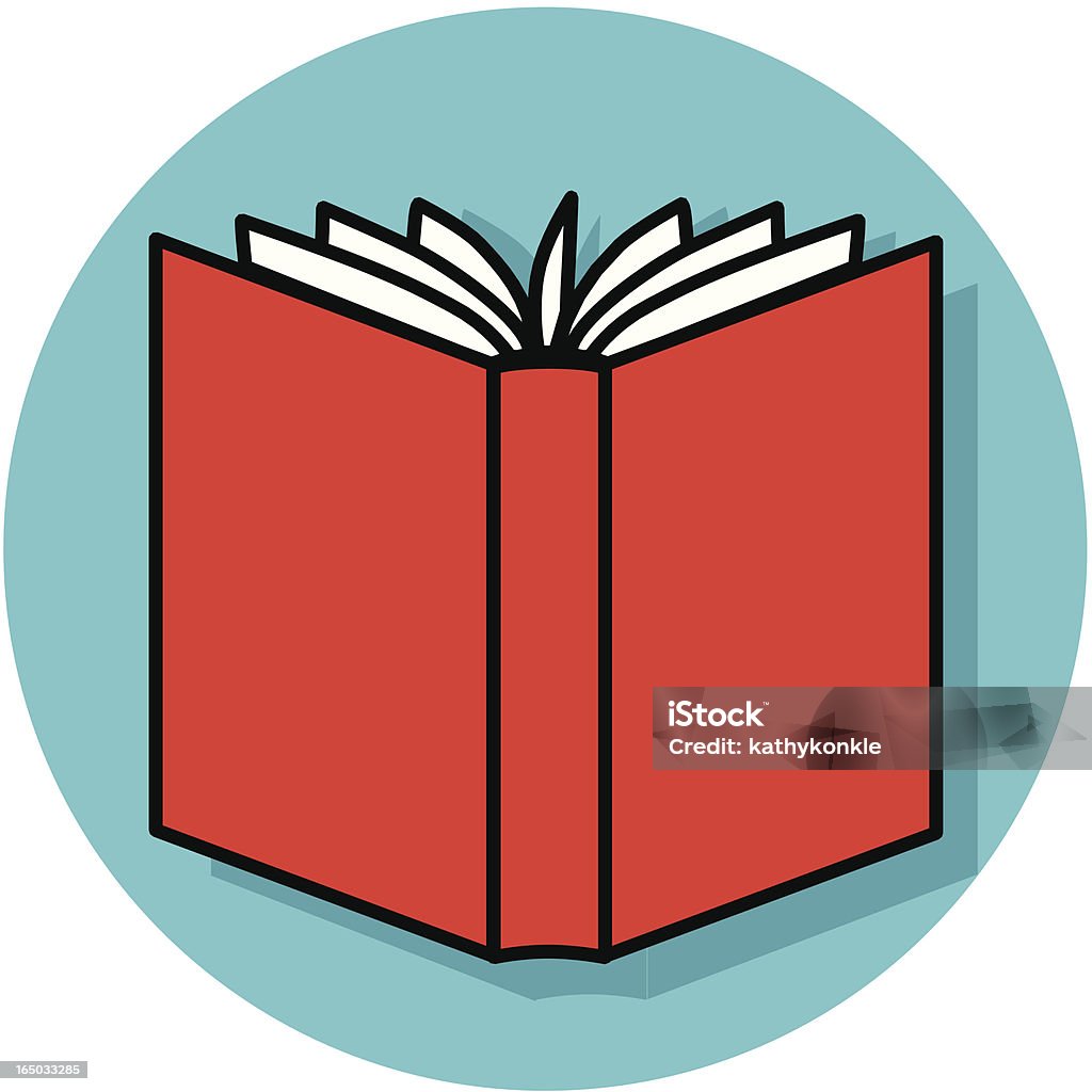open book back icon A vector icon of an open book. Book stock vector
