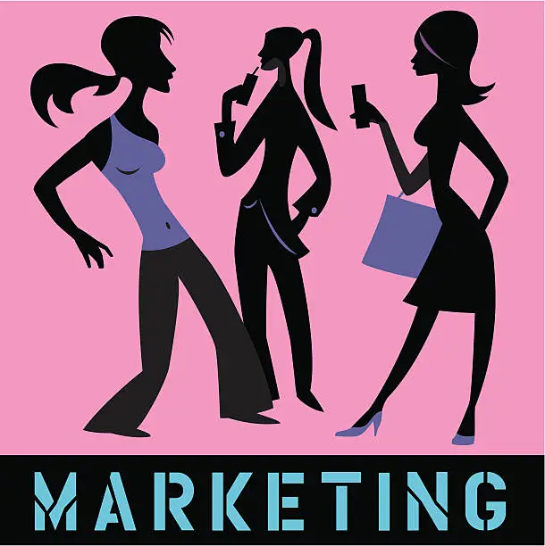 Vector illustration of Marketing