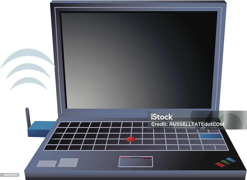 EvDo ordinateur portable - clipart vectoriel de Affaires libre de droits