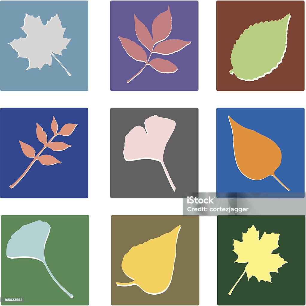 New Leaf kwadratów (ilustracje wektorowe - Grafika wektorowa royalty-free (Liść)