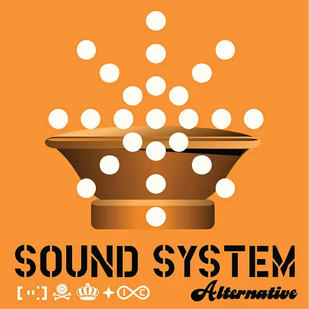 Vector illustration of Sound System Alternative