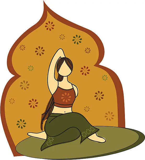 Vector illustration of Yoga Woman (Vector)