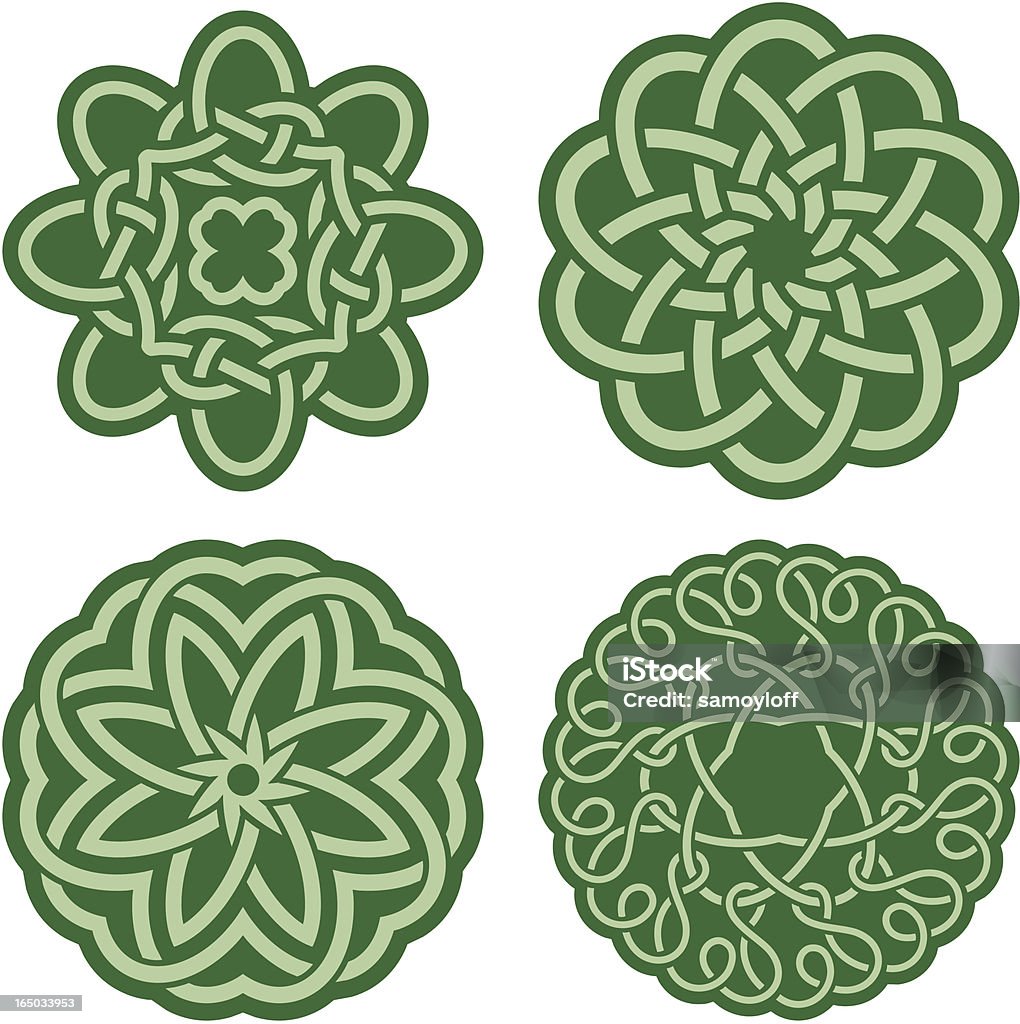 Keltische Ornamenten (Vektor - Lizenzfrei Kreis Vektorgrafik