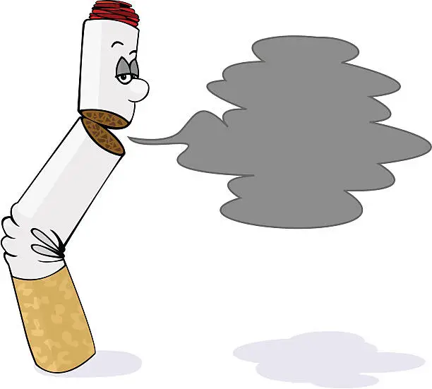 Vector illustration of Talking Cigarette