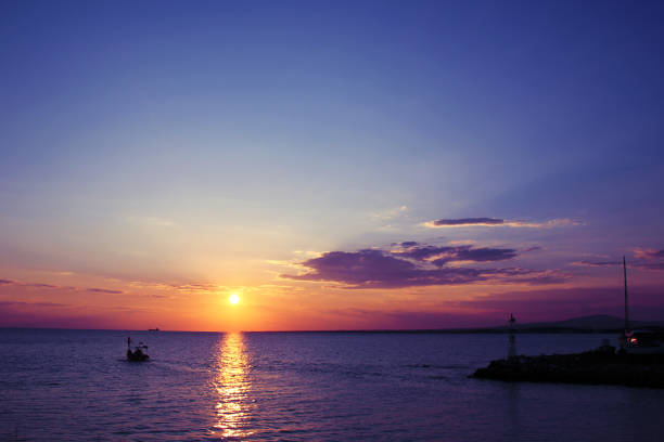 istock Sunset by the sea in Halkidiki 1650339879