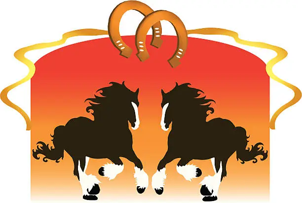 Vector illustration of Clydesdale Dream