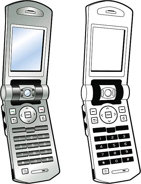 Vector illustration of Hi-tech Mobile Phone