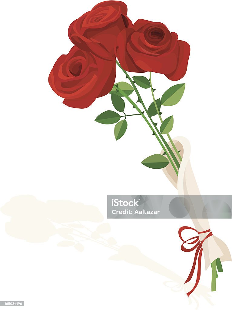Rose per San Valentino - arte vettoriale royalty-free di Rosa - Fiore