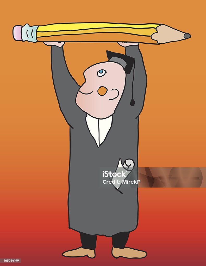 class graduation Higher education. Achievement stock vector