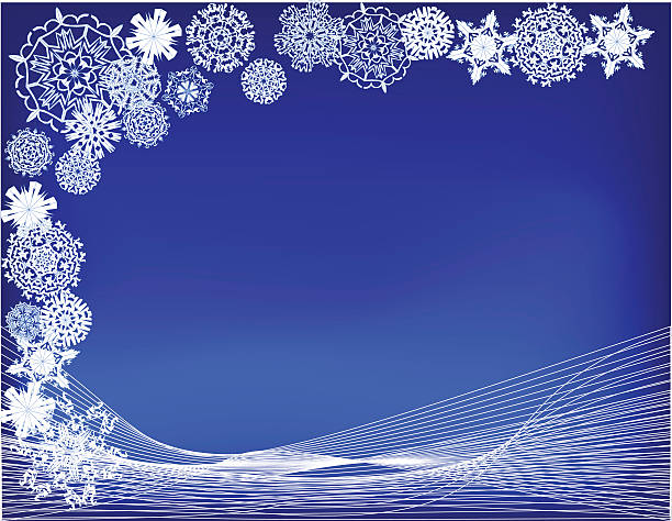 벡터 겨울맞이 배경기술 - january winter icicle snowing stock illustrations