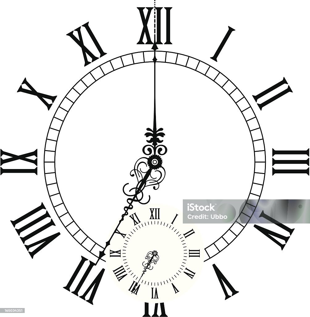 Часы - Векторная графика 12 часов роялти-фри