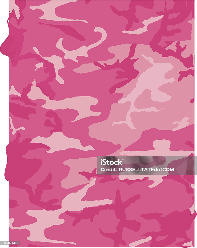カモフラージュ柄にピンク - イラストレーションのロイヤリティフリーベクトルアート