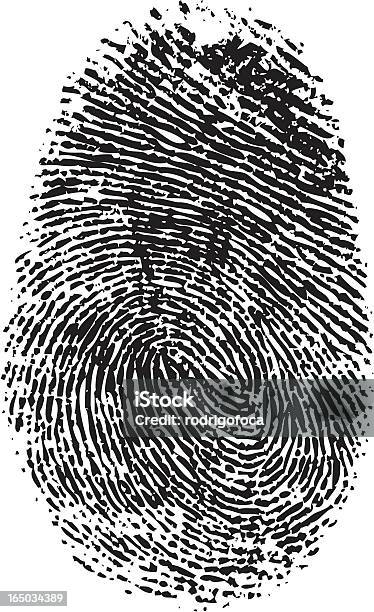 Vettore Di Impronte Digitali - Immagini vettoriali stock e altre immagini di Impronta digitale - Impronta digitale, Vettoriale, Scienza forense