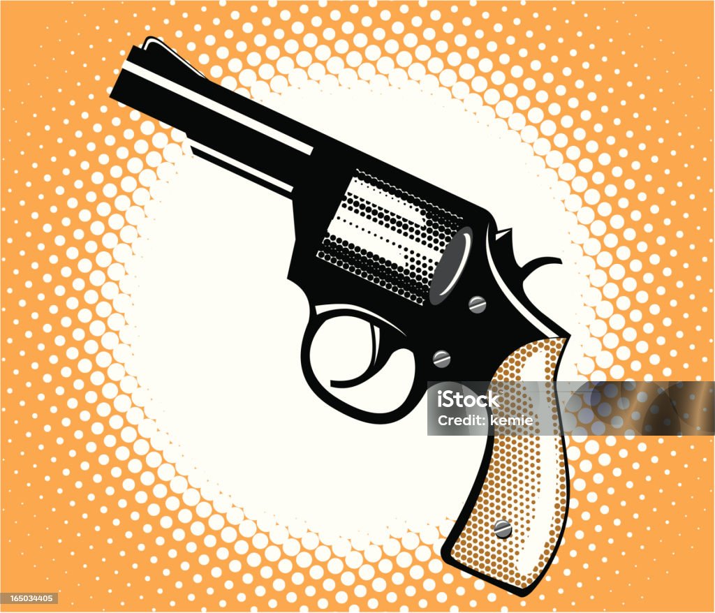 pop art: Pistolet - clipart vectoriel de Agression libre de droits