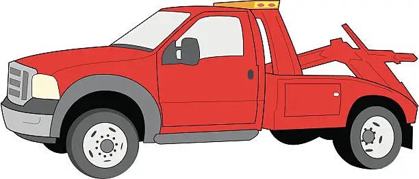 Vector illustration of Tow Truck