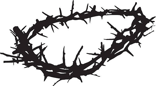 crown of thorns - sharp stock illustrations