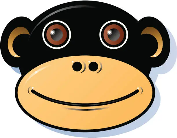 Vector illustration of Funky Monkey